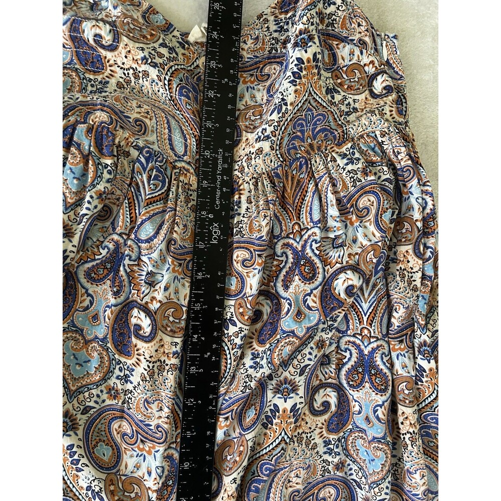 Sage+fig Harem Pants Jumpsuit Paisley Size Small Boho Cottage Balloon Pant - Picture 12 of 13